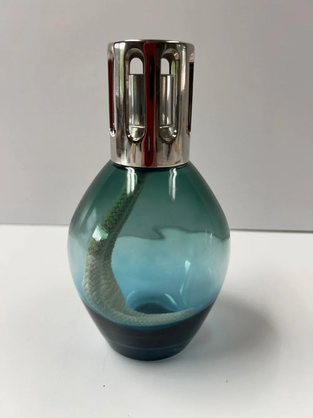 Unused Maison Berger Lampe Lamp Oval Blue Green Made in France